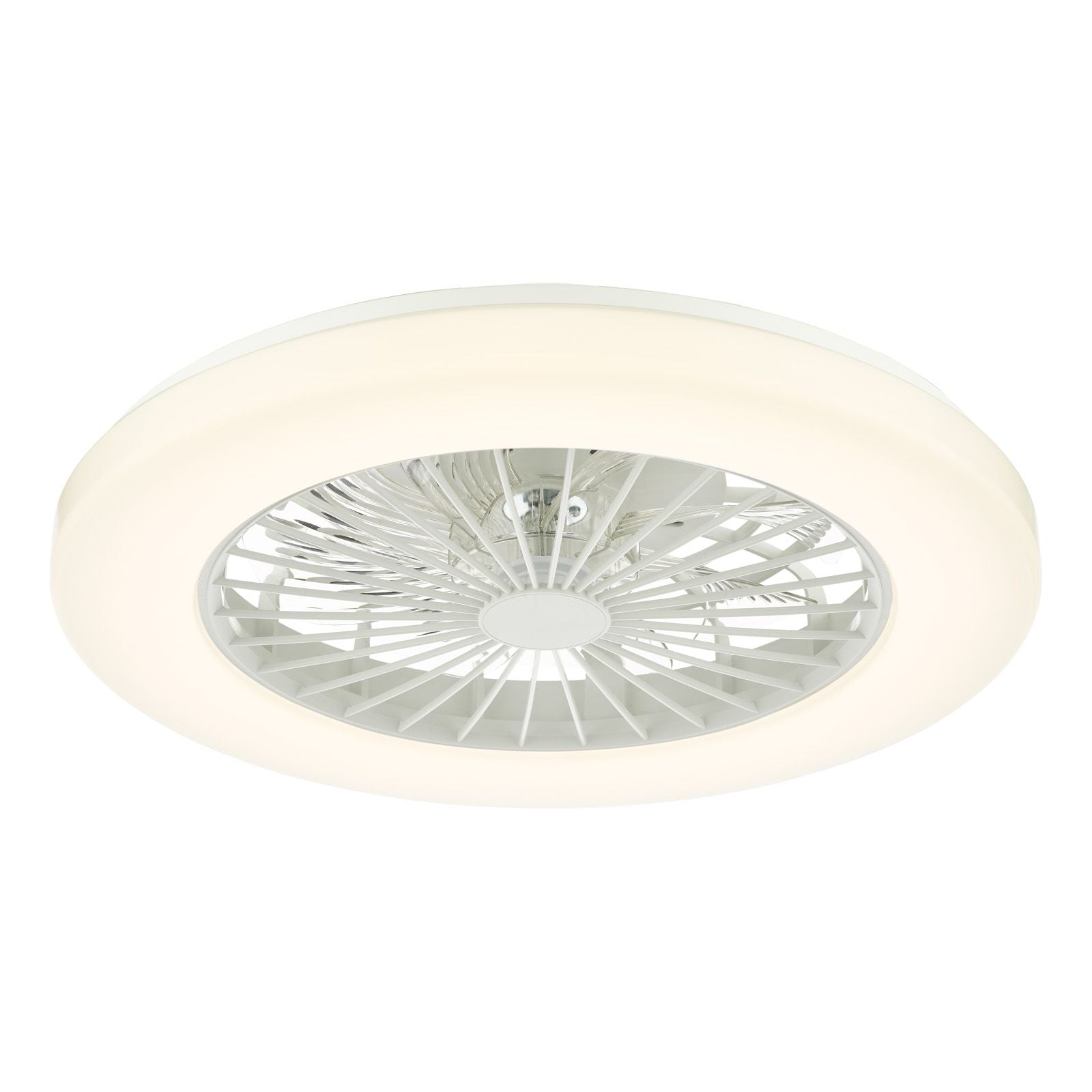 Fan Flush White Fitting Only LED