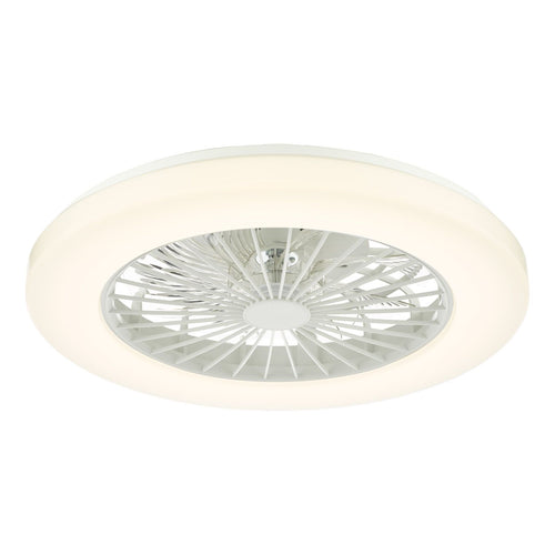 Harold White Ceiling Fan Without Shade LED