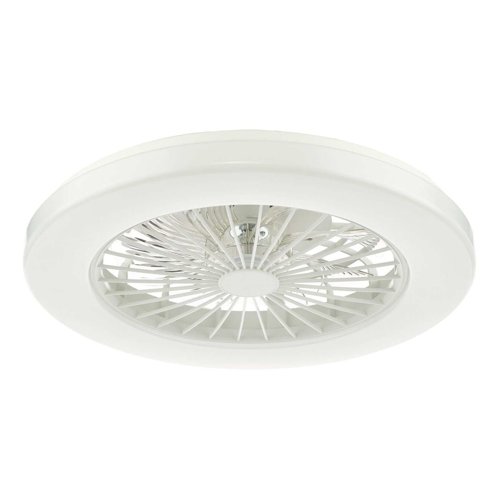 Fan Flush White Fitting Only LED