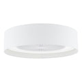 Fan Flush White and White With Shade LED