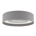 Fan Flush White and Grey With Shade LED