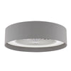 Fan Flush White and Grey With Shade LED