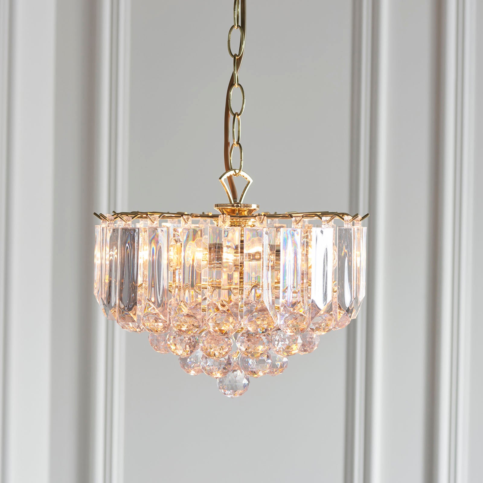 Fargo 3-Light Pendant with Adjustable Drop - Brass Finish
