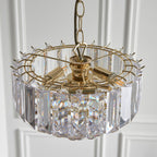 Fargo 3-Light Pendant with Adjustable Drop - Brass Finish