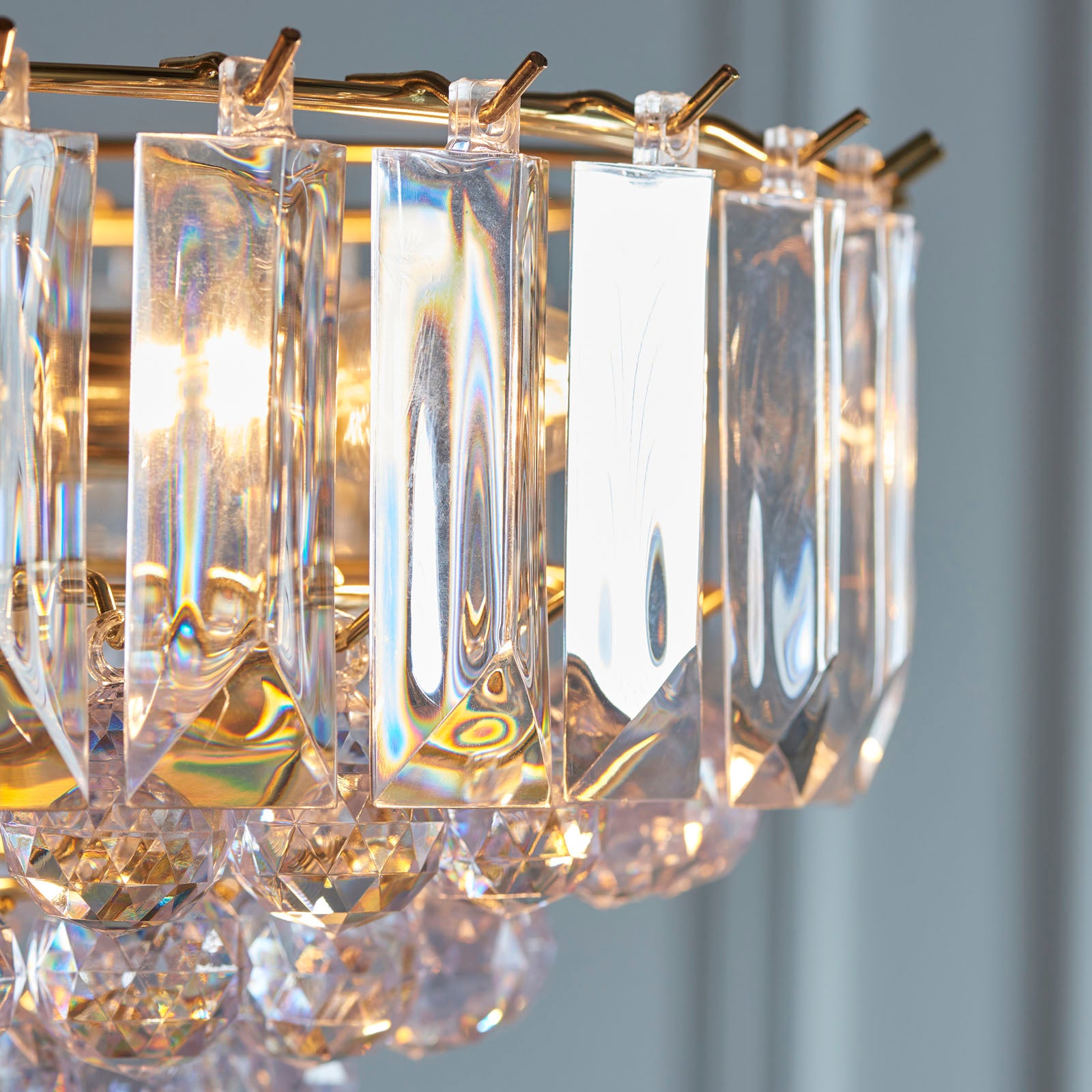 Fargo 3-Light Pendant with Adjustable Drop - Brass Finish