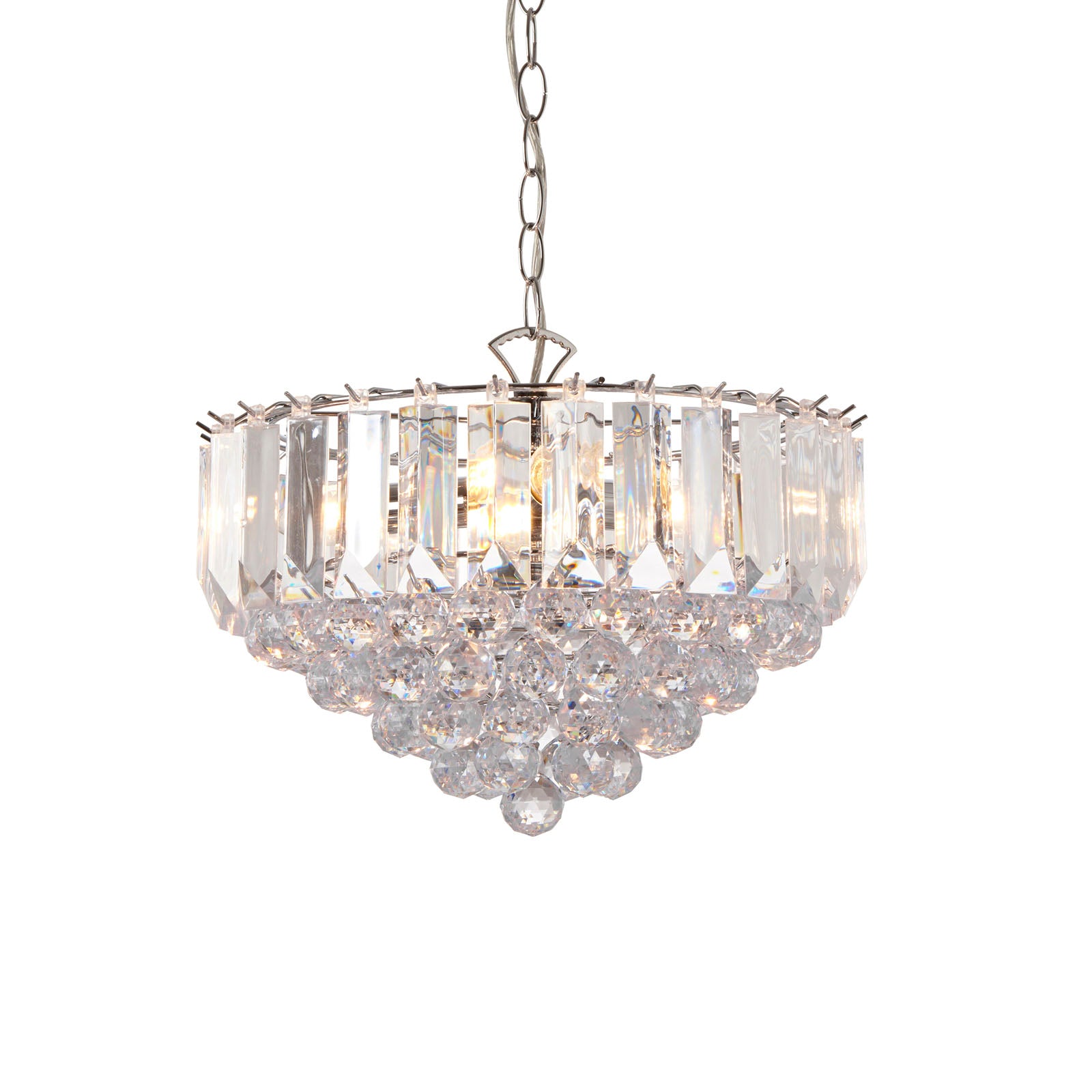 Fargo 3-Light Pendant with Adjustable Drop - Chrome Finish