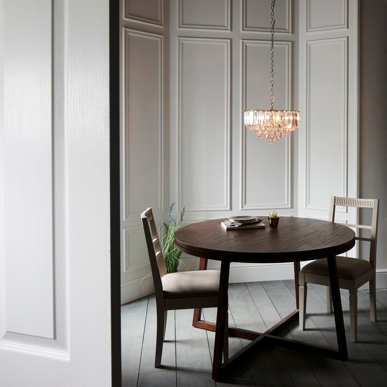 Fargo 3-Light Pendant with Adjustable Drop - Chrome Finish