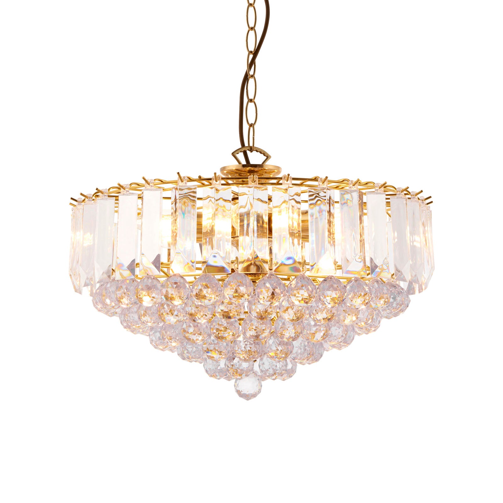Fargo 6-Light Pendant with Adjustable Drop - Brass Finish