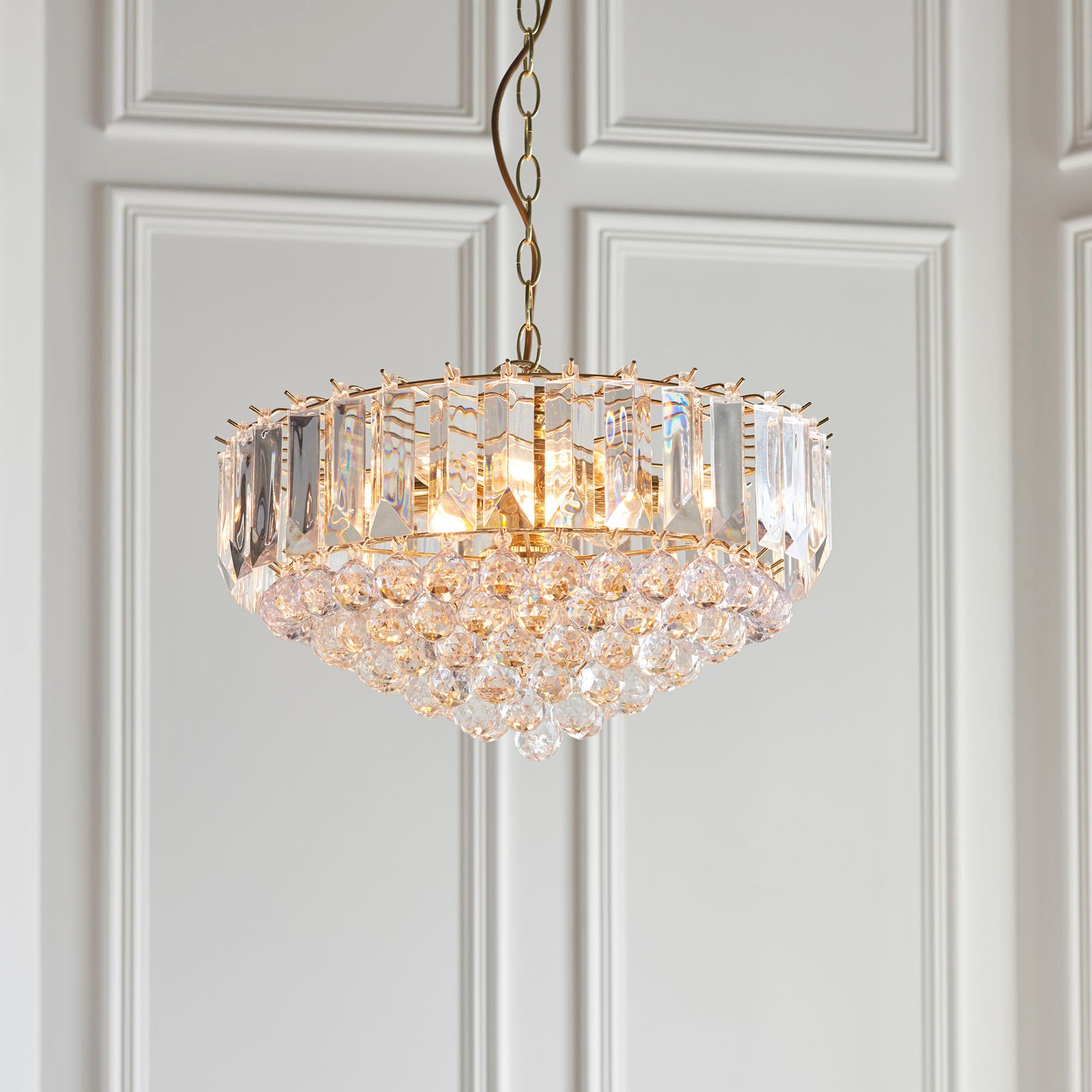 Fargo 6-Light Pendant with Adjustable Drop - Brass Finish