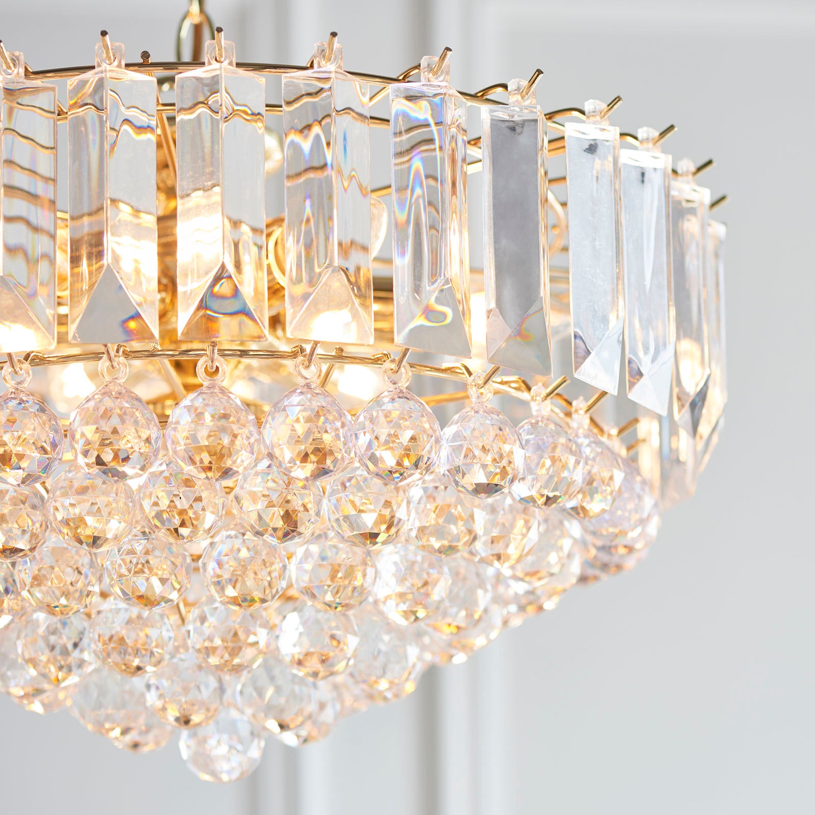 Fargo 6-Light Pendant with Adjustable Drop - Brass Finish