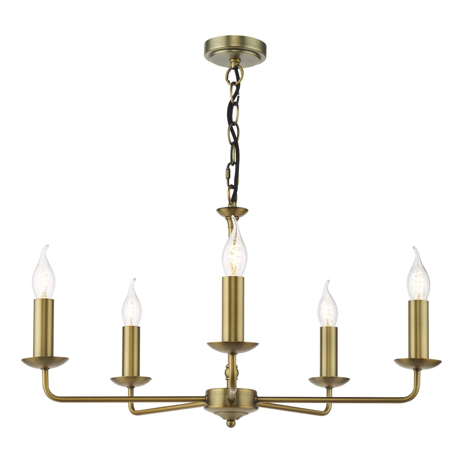 Favian 5 Light Pendant Matt Bronze Fitting Only