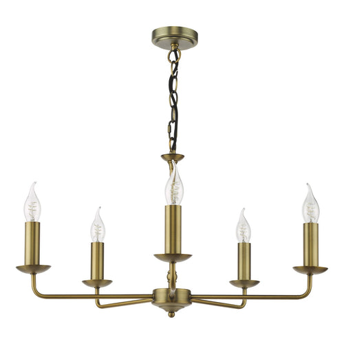 Favian 5 Light Pendant Matt Bronze Fitting Only