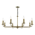 Favian 8 Light Pendant Matt Bronze Fitting Only