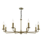 Favian 8 Light Pendant Matt Bronze Fitting Only