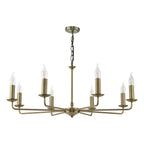 Favian 8 Light Pendant Matt Bronze Fitting Only
