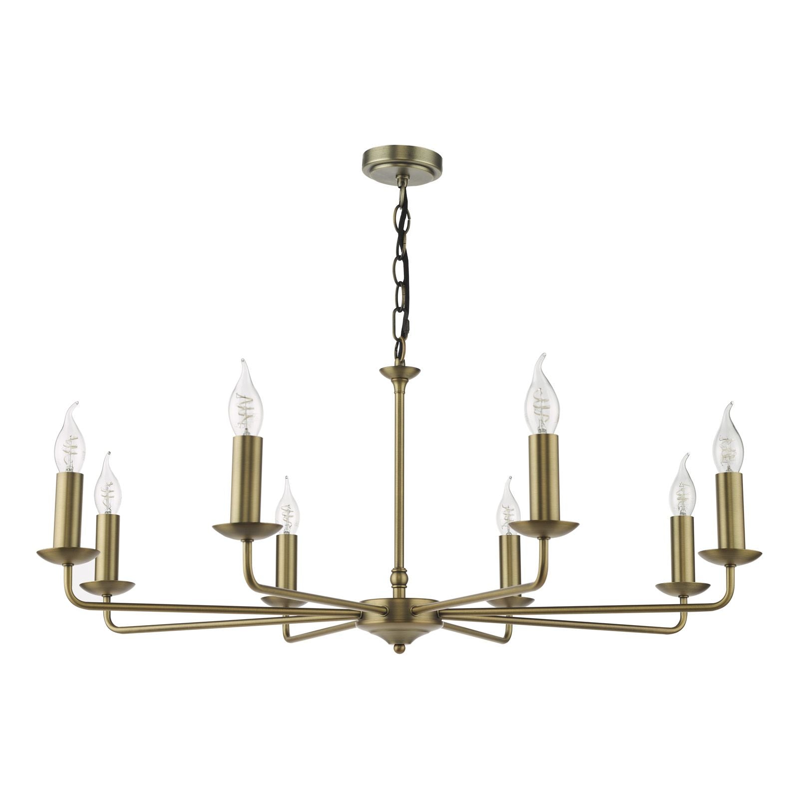 Favian 8 Light Pendant Matt Bronze Fitting Only
