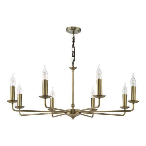 Favian 8 Light Pendant Matt Bronze Fitting Only