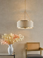 Fenella 5 Light Pendant Gold Leaf