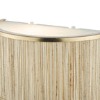 Fenella 2 Light Wall Light Gold Leaf and Seagrass