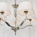 Fiennes 5-Light Crystal Chandelier Chrome
