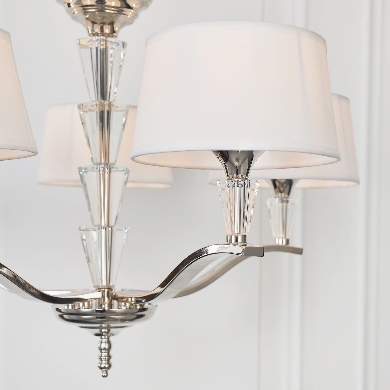 Fiennes 5-Light Crystal Chandelier Chrome