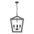 Fionn 4 Light Pendant Matt Black