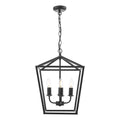 Fionn 4 Light Pendant Matt Black
