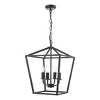 Fionn 4 Light Pendant Matt Black