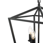 Fionn 4 Light Pendant Matt Black