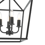 Fionn 4 Light Pendant Matt Black
