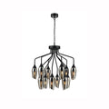 Taper 12 light with Smoked Glass