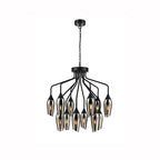 Taper 12 light with Smoked Glass