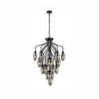 Taper 22 light with Smoked Glass