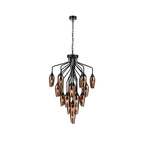 Taper 22 light with Copper Glass