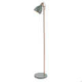 Frederick Task Floor Lamp Grey & Copper