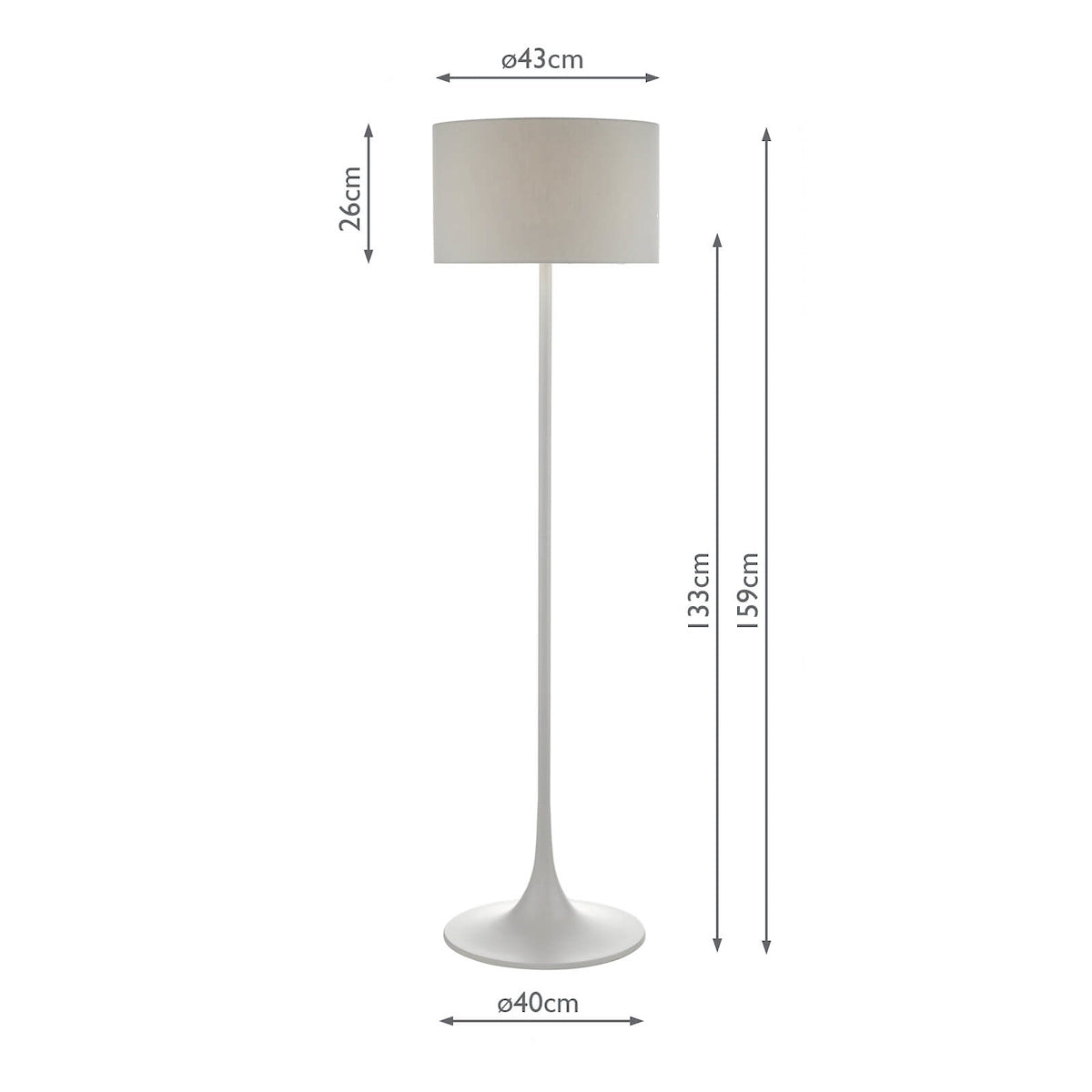 Floor Lamps Grey With Shade