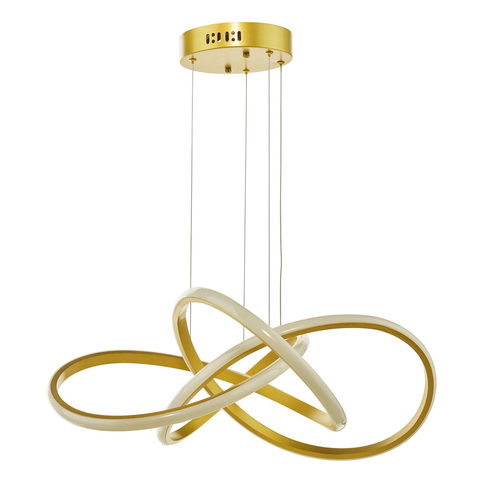 Fusion Pendant Satin Gold LED