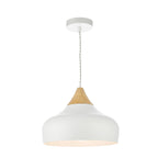 Gaucho 1 Light Pendant White
