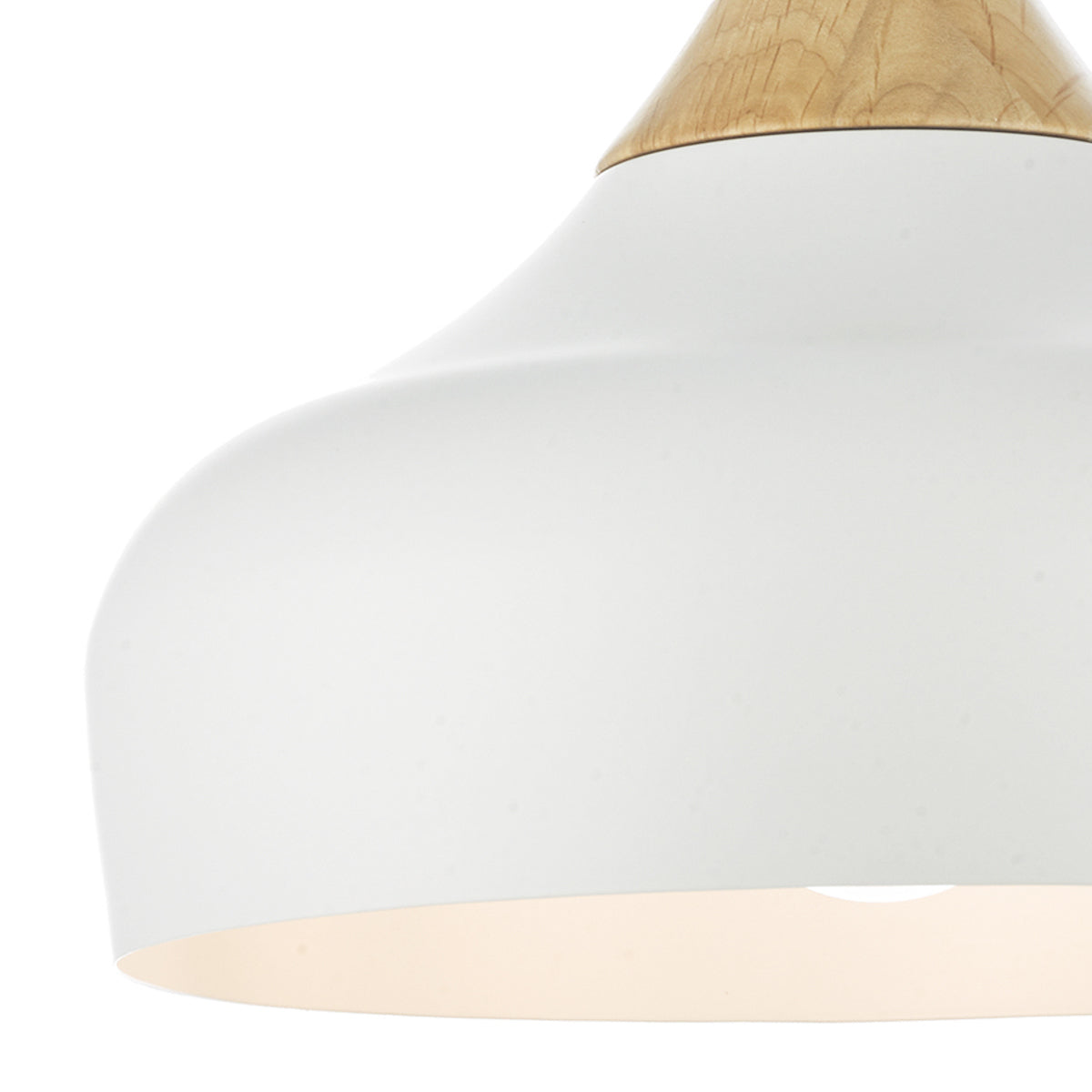 Gaucho 1 Light Pendant White