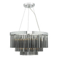 Giovana 5 Light Pendant Polished Chrome & Smoked Glass
