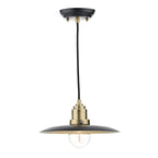 Hannover 1 Light Pendant Black Antique Brass