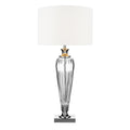 Hinton Table Lamps Polished Chrome Crystal With Shade