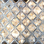 Hudson 2-Light Polished Chrome Crystal Wall Light