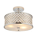 Hudson 3-Light Polished Chrome Flush Mount Ceiling Light
