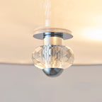 Hudson 3-Light Polished Chrome Flush Mount Ceiling Light
