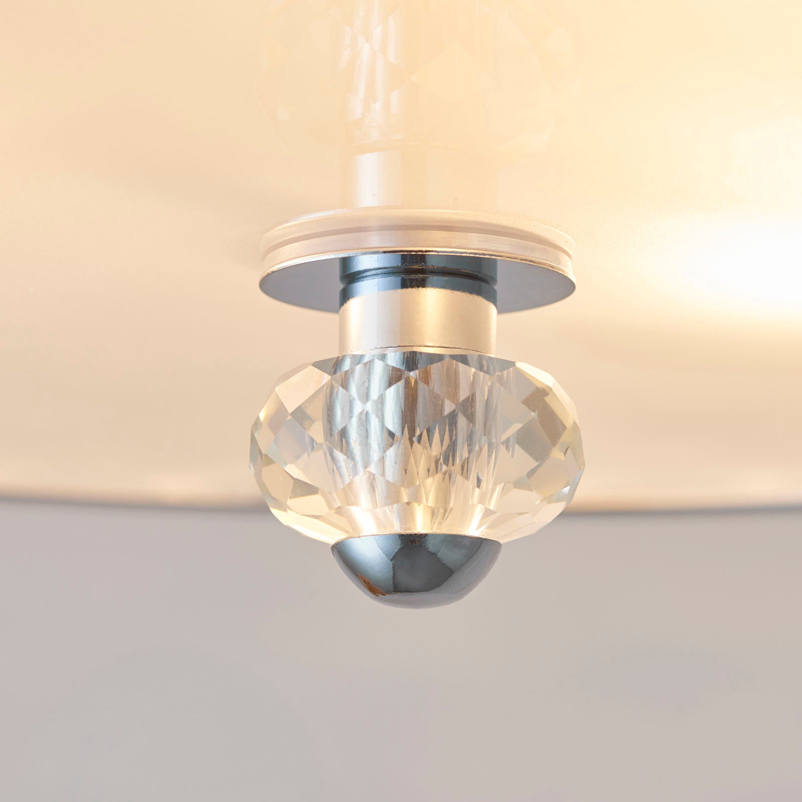 Hudson 3-Light Polished Chrome Flush Mount Ceiling Light