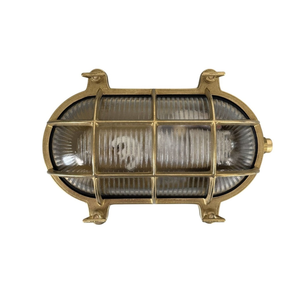 Horatio Oval Bulkhead Solid Brass