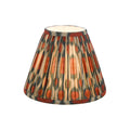 Ikat Red Cotton Tapered drum Shade 25cm and Green