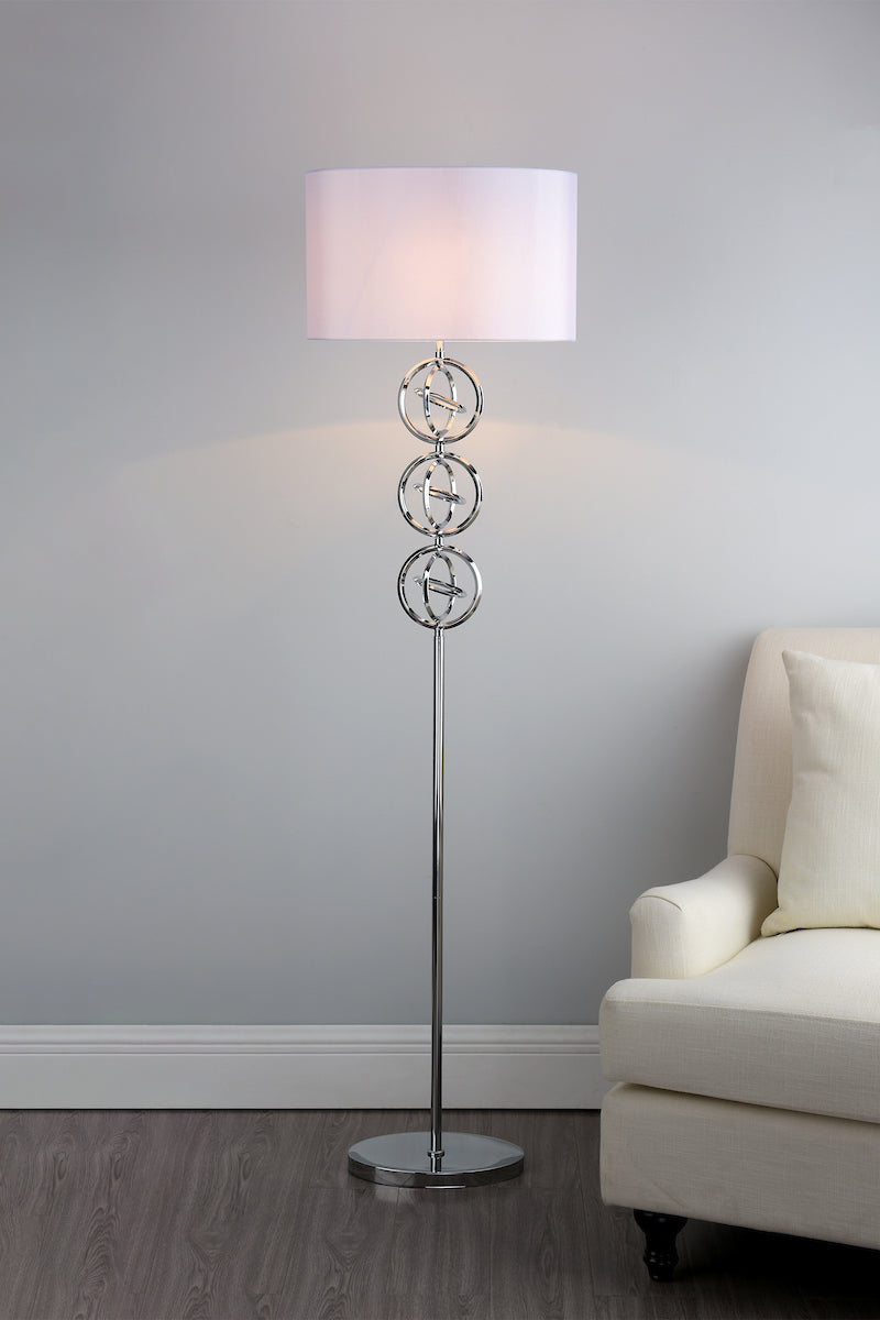 Innsbruck Floor Lamps Polished Chrome With Shade 1