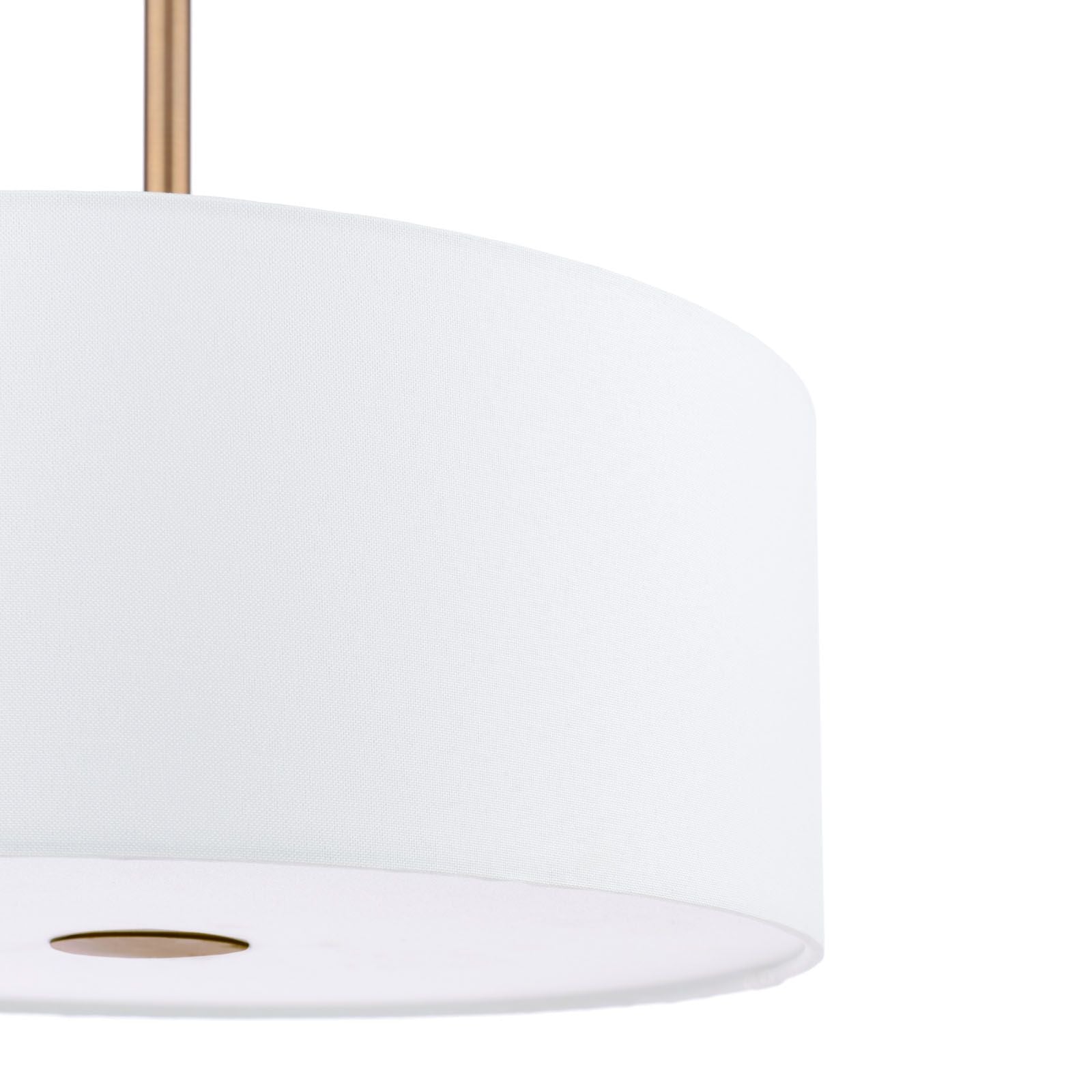 Isla 3 Light Pendant Antique Bronze and Ivory Shade 40cm